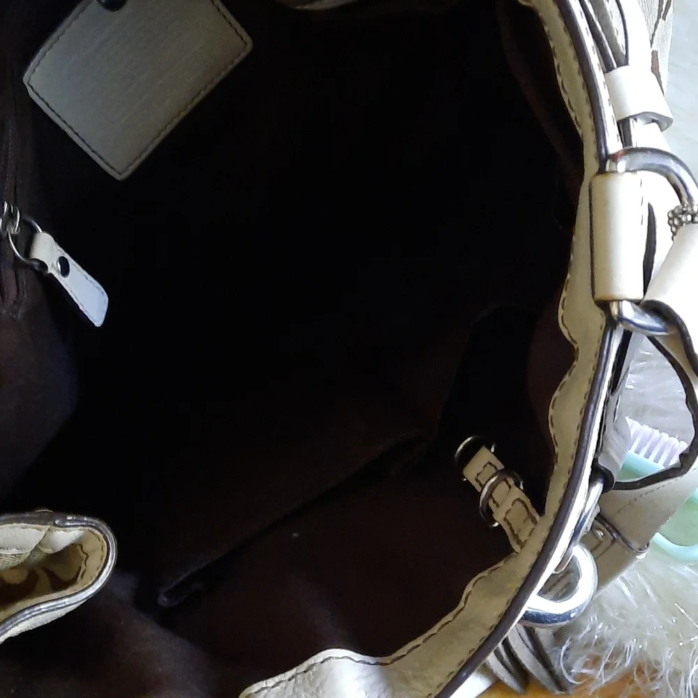 COACH Hampton Python/Leather Satchel - Picture 5 of 10